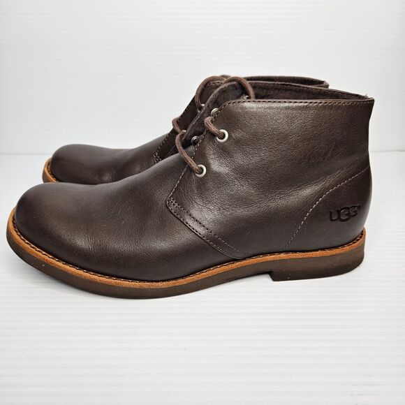 UGG Dagmann Boots Mens Size 7 Brown Leather Chukka Ankle - Picture 3 of 9